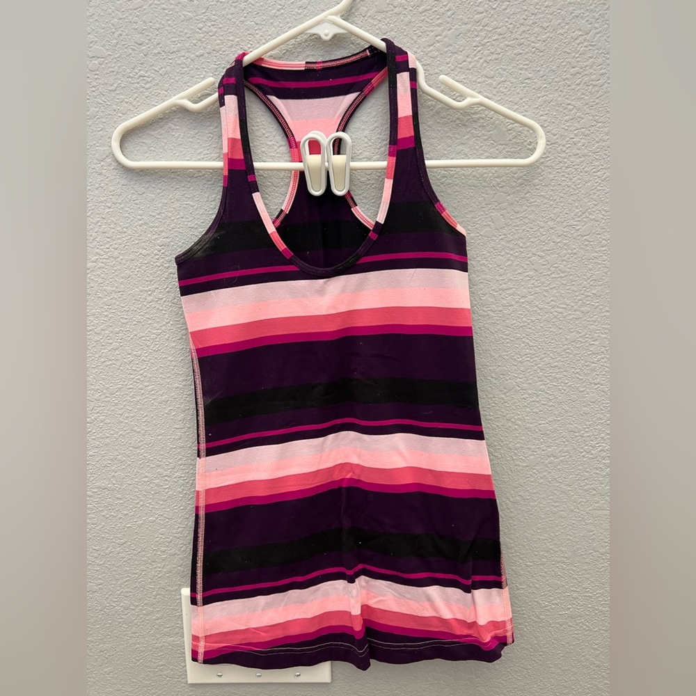 LuluLemon striped tank top
